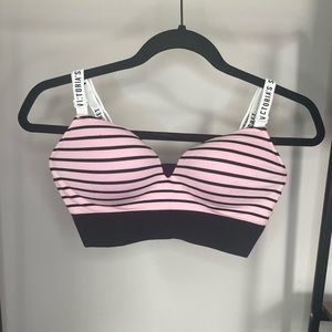Victoria’s Secret Perfect Comfort Push Up Bralette - Medium - Seamless Logo Band